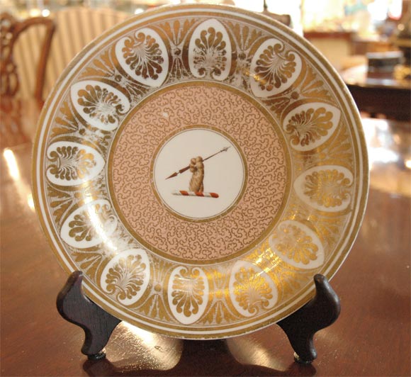 Set of 3 Flight, Barr, & Barr Armorial Plates